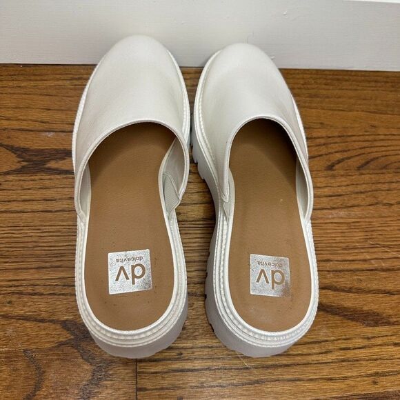 Dolce Vita Women’s Iridescent Pearl  White Clogs Size 10 Lexy Slip On Shoes - Picture 4 of 7